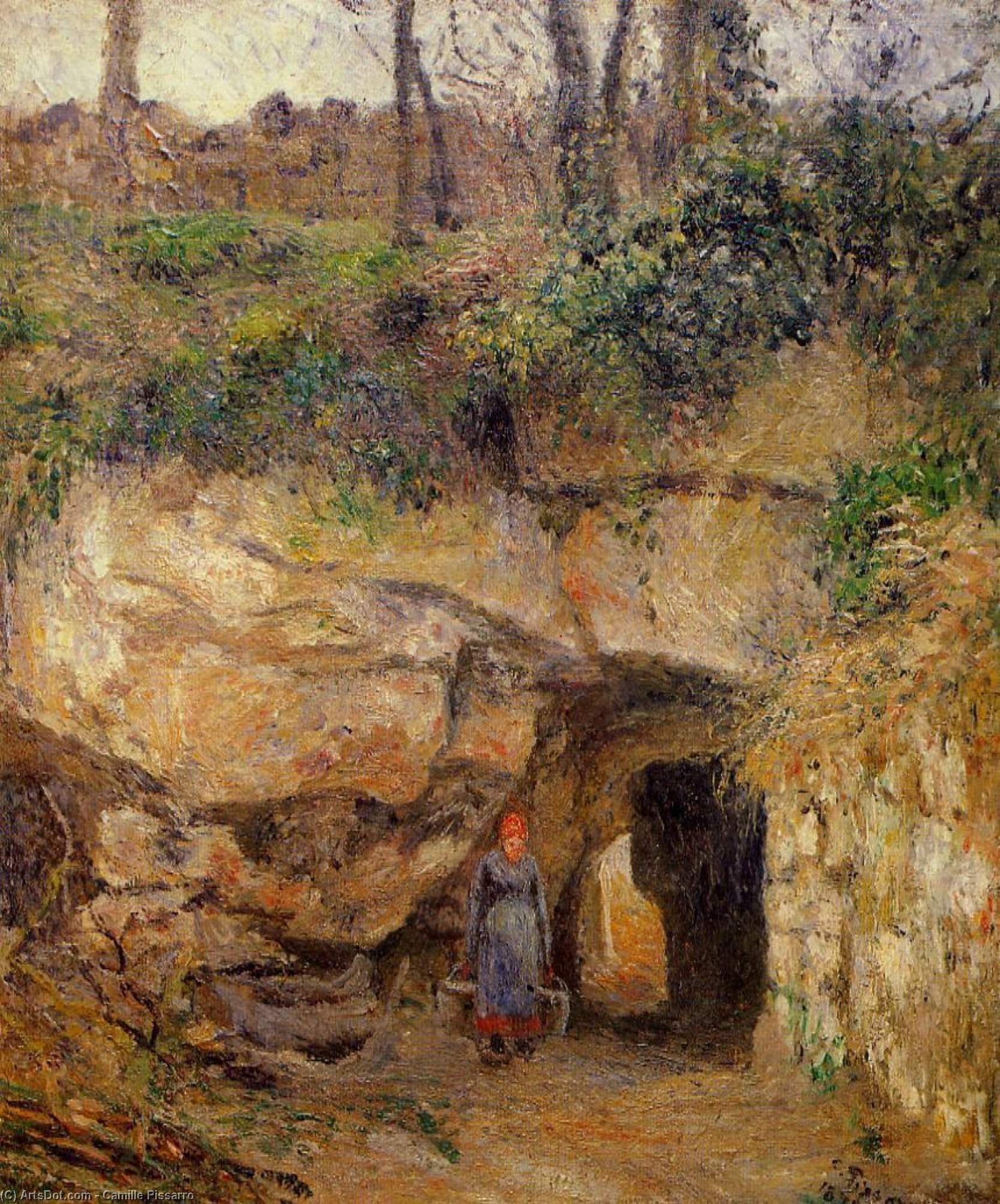 La Carrier À L'hermitage, Pontoise. — Camille Pissarro