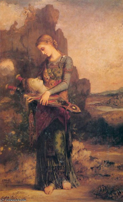 Thracian Girl Carrying The Head Of Orpheus On His Lyre — Густав Море Ау