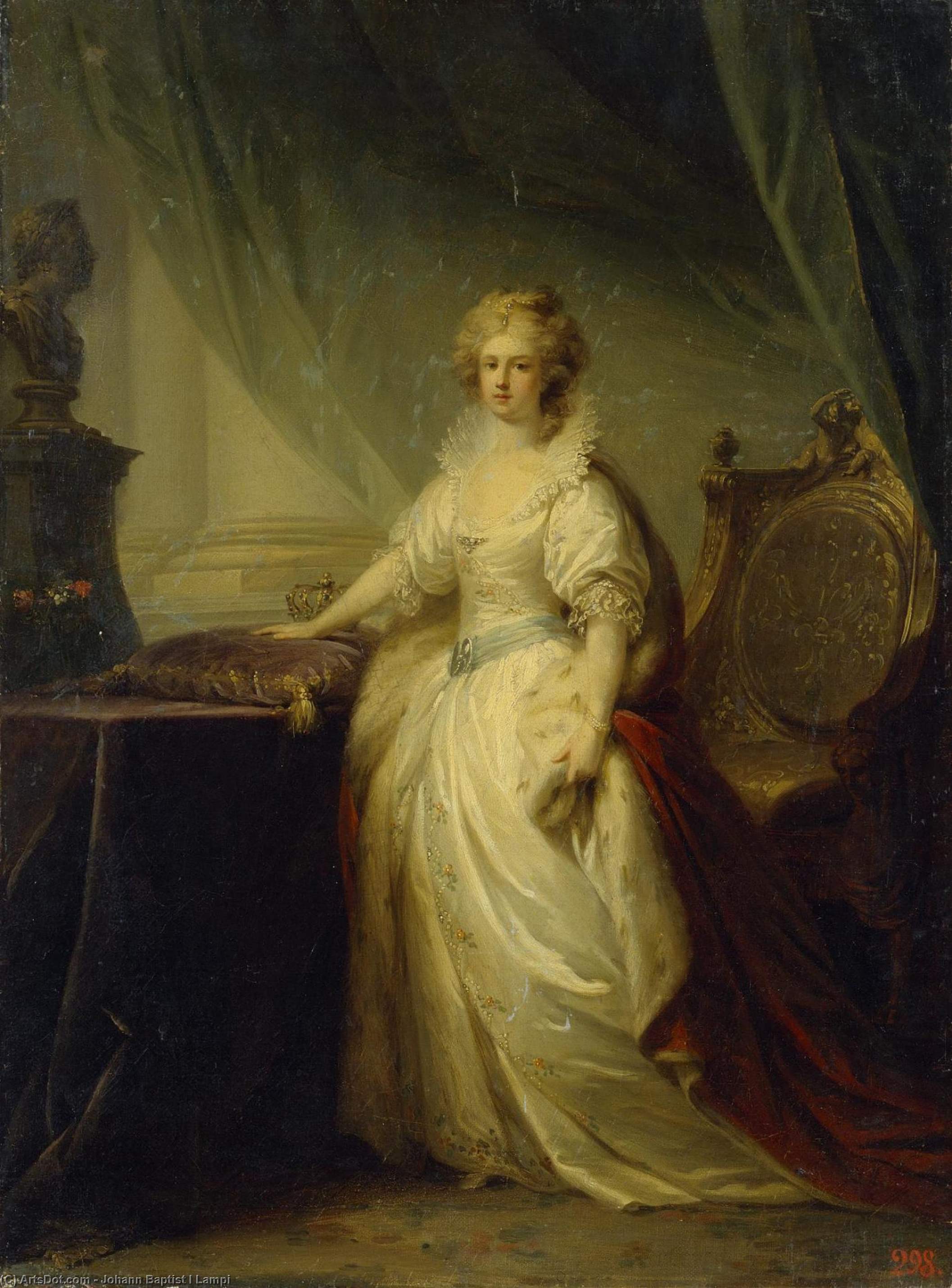 Portrait Of Maria Feodorovna — Johann Baptist I Lampi