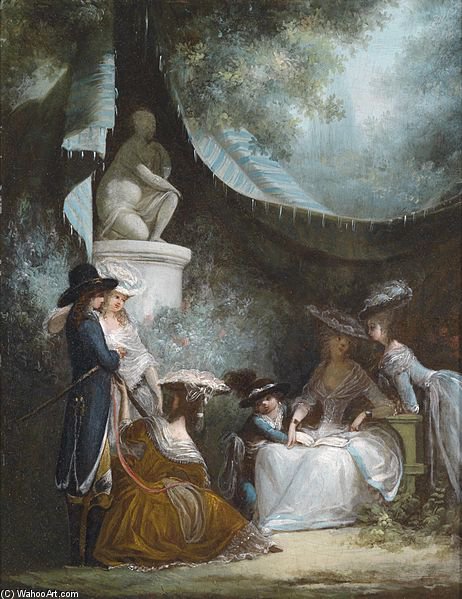 Outdoors Scene Of Man — Philibert Louis Debucourt