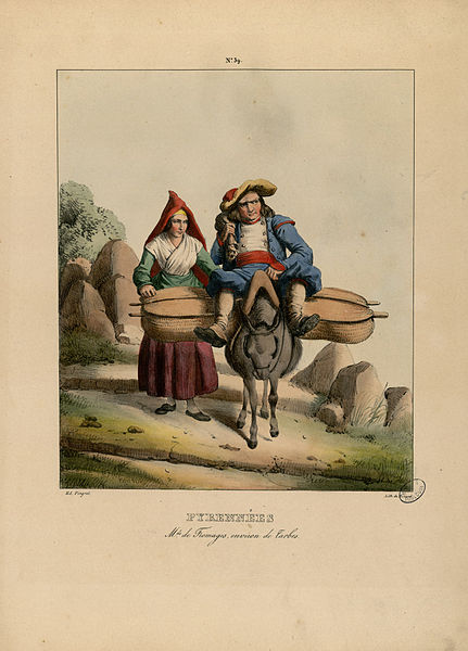 Marchands De Fromages, Environs De Tarbes — Edouard Pingret