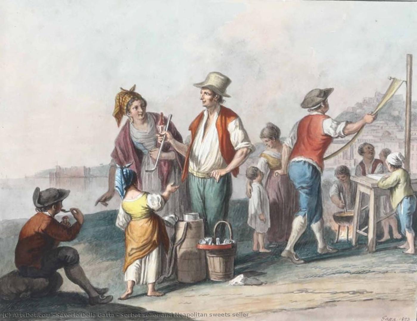 Sorbet Seller And Neapolitan Sweets Seller — Saverio Xavier Della Gatta