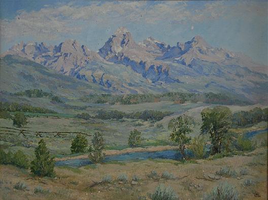 The Tetons And Snake River, (painting) — Mary Agnes Yerkes