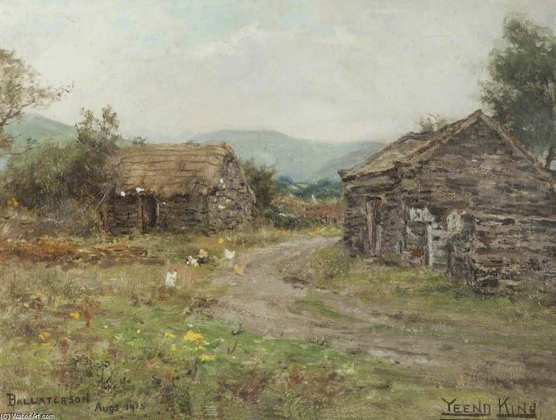 Cottages, Ballaterson Near Ballaugh — Henry John Yeend King