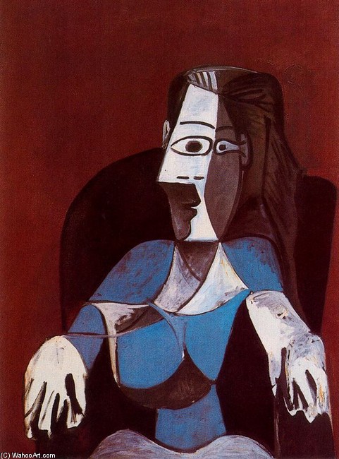 Woman In A Black Chair — Pablo Picasso