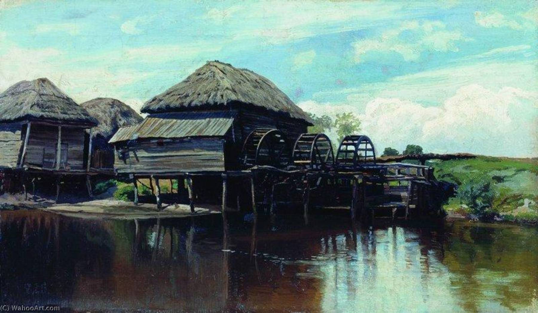 Morning By The Lake — Konstantin Kryzhitsky