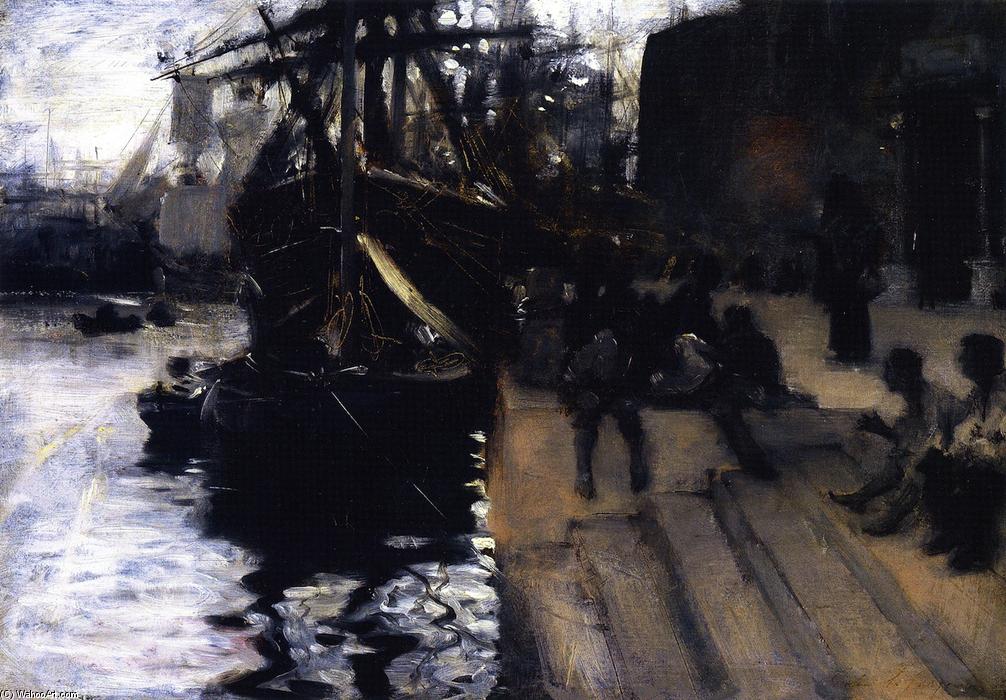 Wharf Scene (also Known As The Dock) — John Singer Sargent