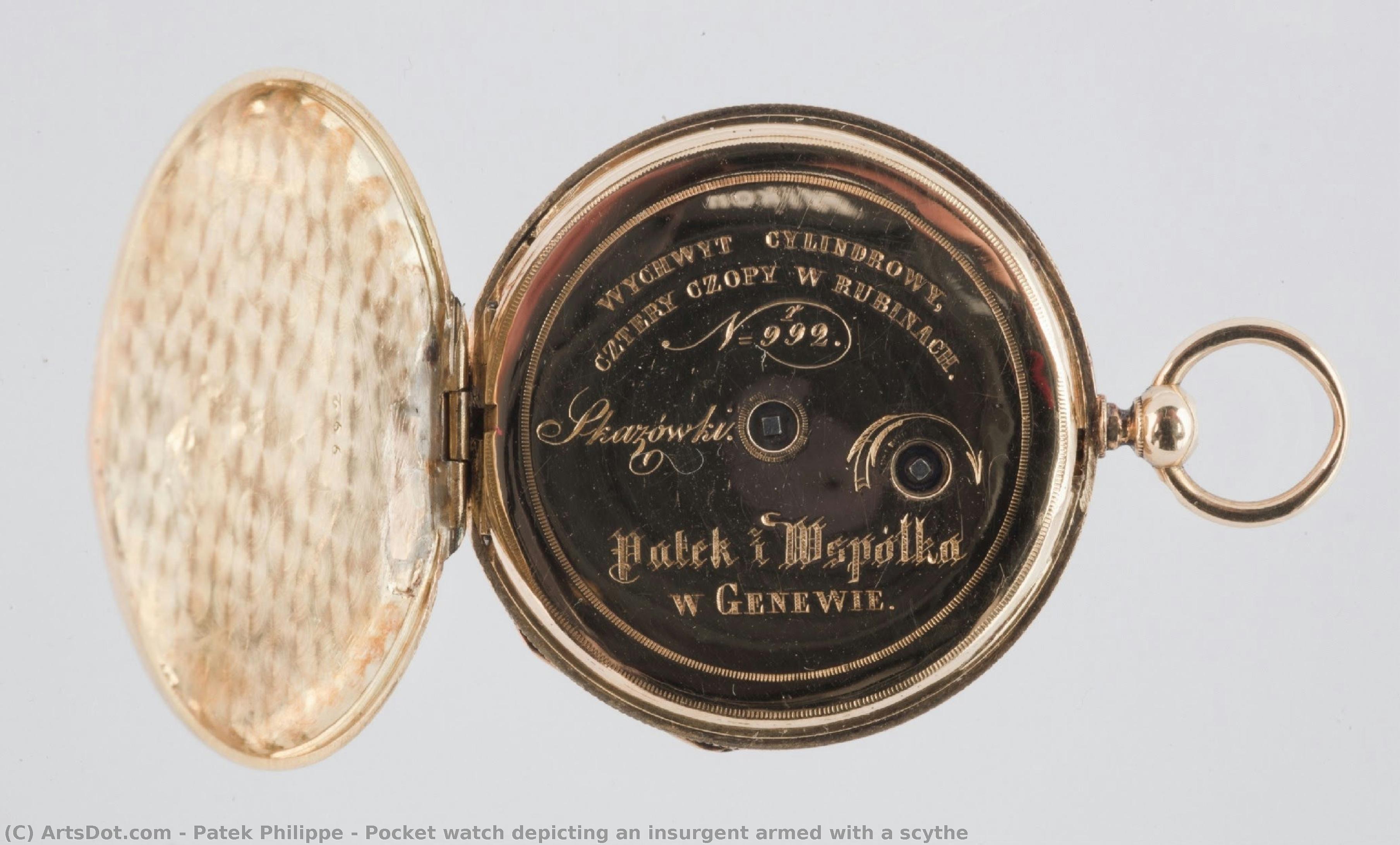 Pocket Watch Depicting An Insurgent Armed With A Scythe — Patek Philippe