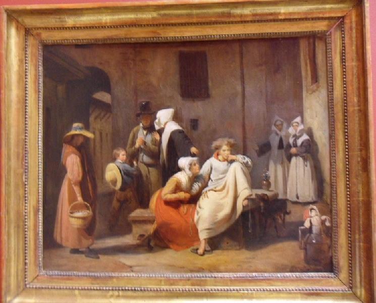 L'hôpital Des Fous Une Jeune Fille Ne Reconnaît Pas Ses Parents — Francois Auguste Biard
