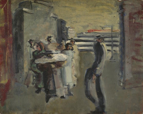 Untitled (street Scene With Walking Man) — マーク・ロスコ