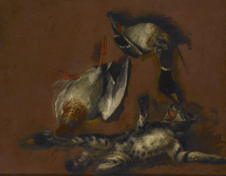 Un Chat Et Deux Canards (titre Actuel) Deux Oiseaux De Rivière Mort Et Un Chat (titre Ancien) — Питер Буль