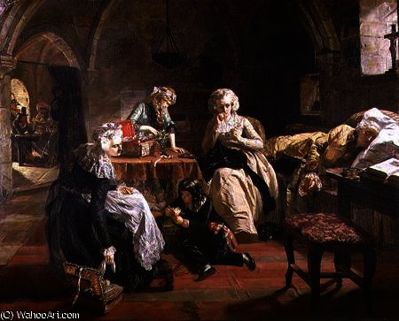 The Royal Family Of France In The Prison Of The Temple — Edward Matthew Ward