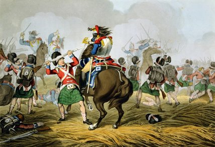 French Cuirassiers At The Battle Of Waterloo — John Augustus Atkinson