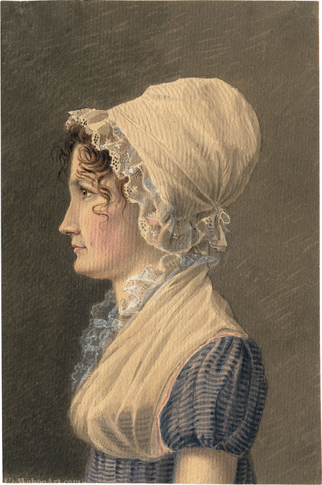 Portrait Of A Young Woman — Wilhelm Von Kobell