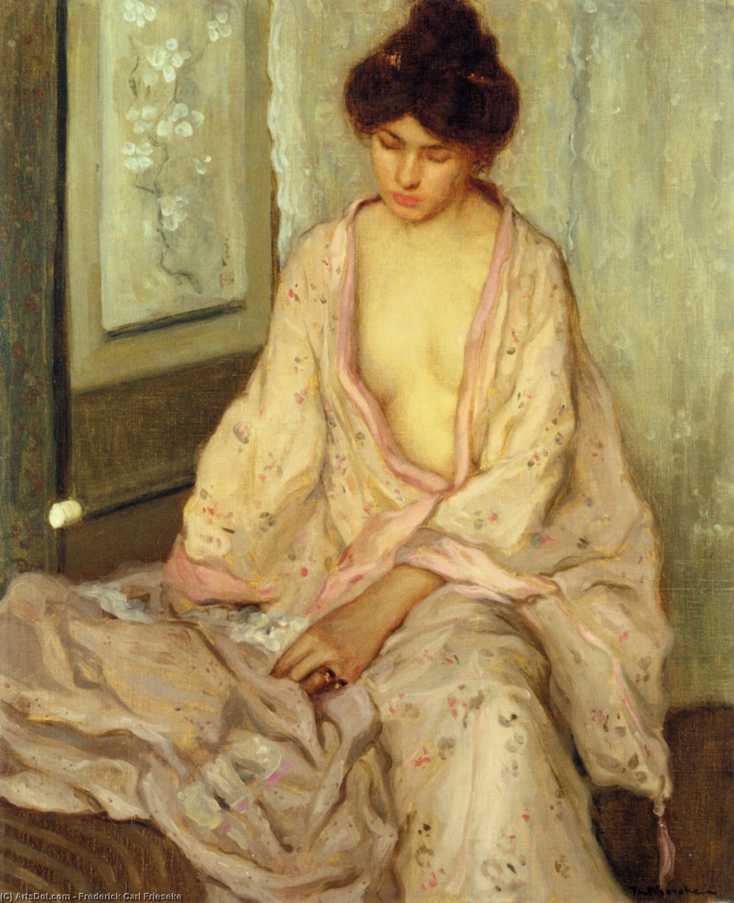 The Pink Kimono — Frederick Carl Frieseke