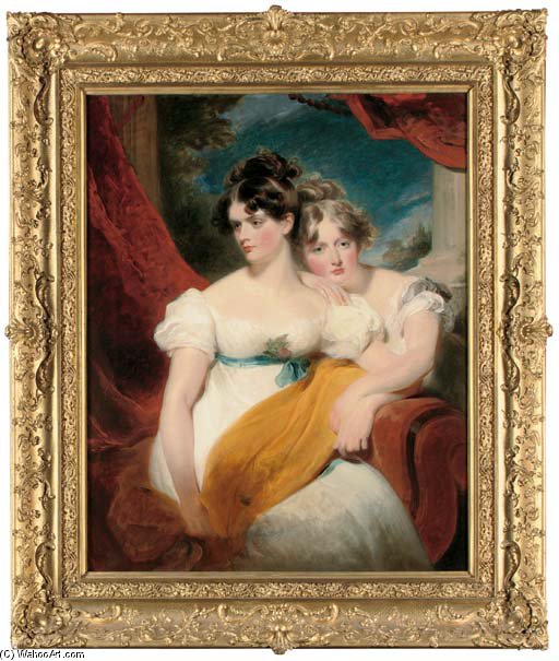 Double Portrait Of Marianne Anna Maria Gooch — George Henry Harlow