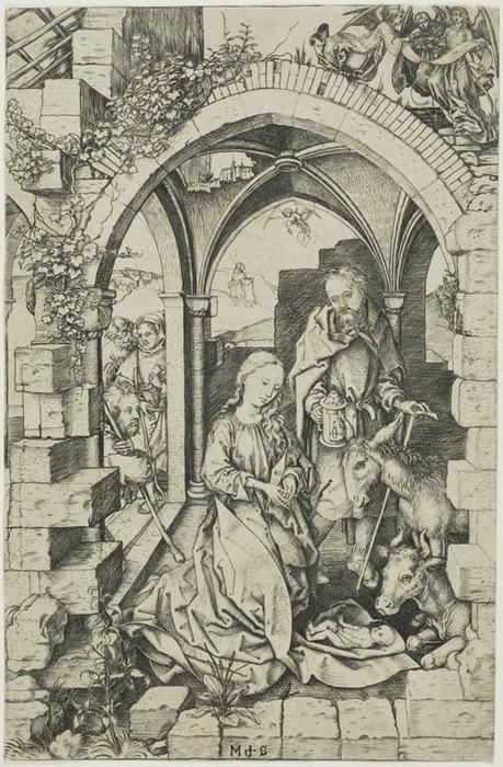 The Nativity ,from Life Of The Virgin — Martin Schongauer