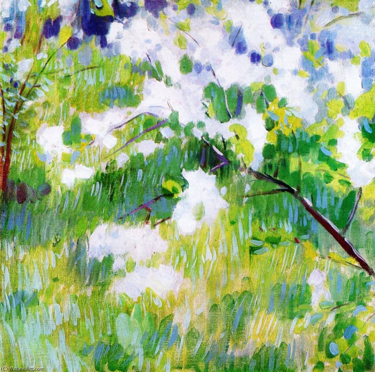 Flowering Cherry Trees — Viktor Elpidiforovich Borisov Musatov