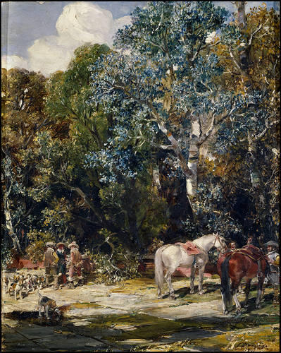 Paisaje En La Romeria — Francisco Domingo Y Marqués