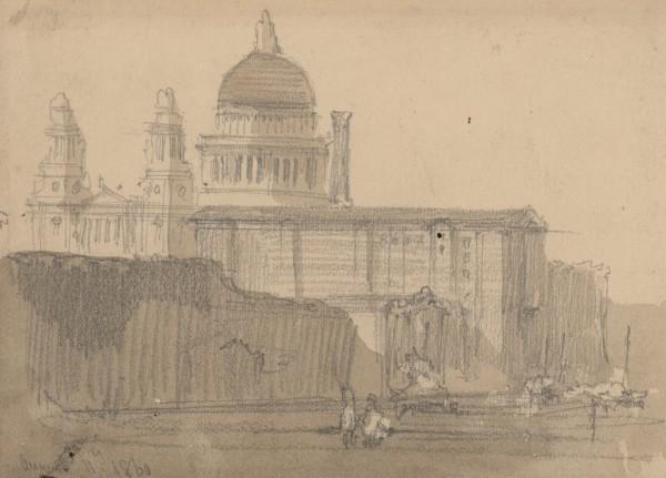 View Of St. Paul's, London — David Roberts