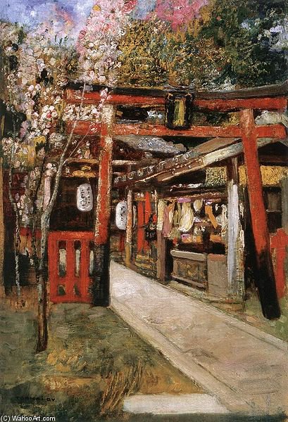 Entrance Of A Church In Kyoto — Gyula Tornai
