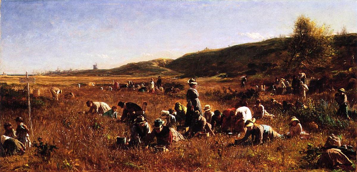 The Cranberry Harvest, Island Of Nantucket — Jonathan Eastman Johnson