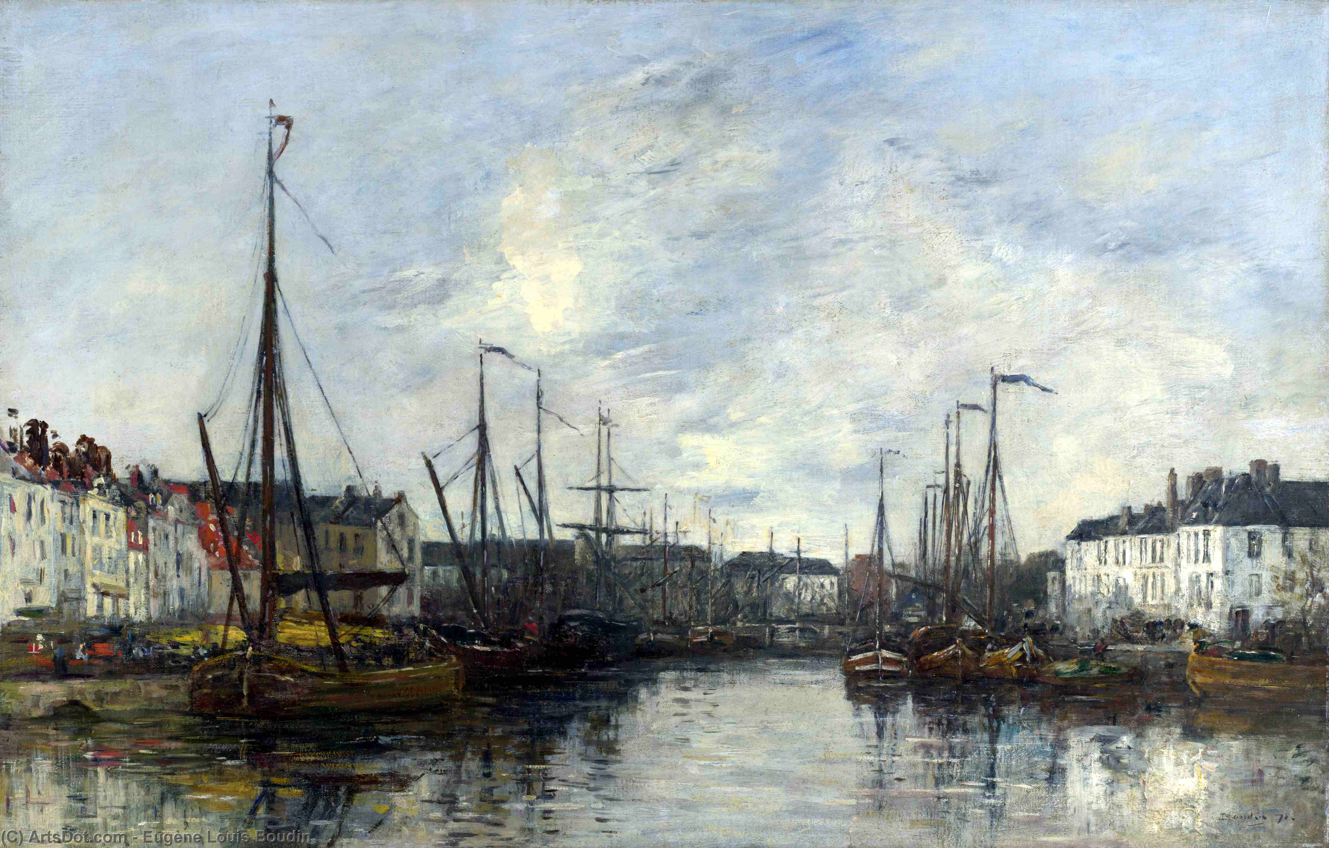 Brussels Harbour — Eugène Louis Boudin