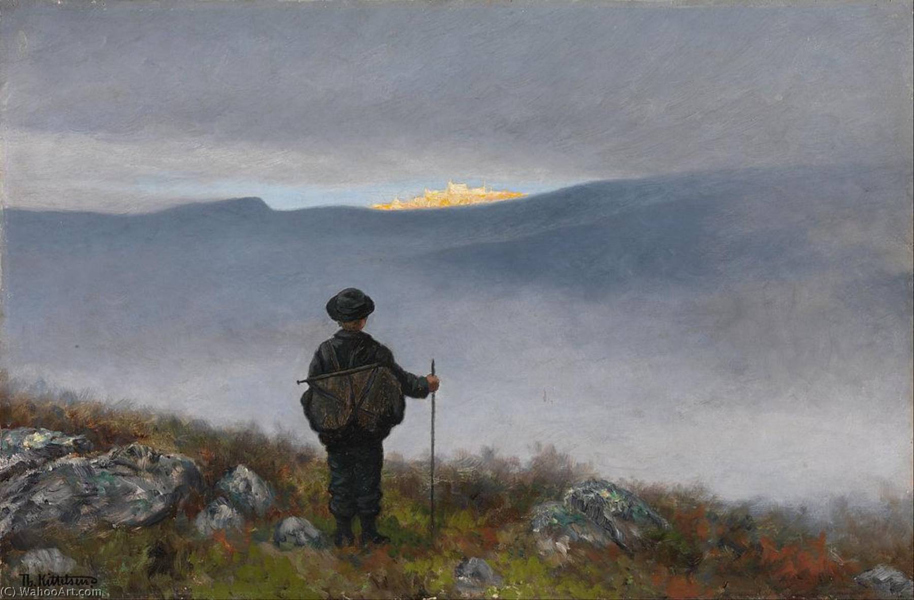 Far, Far Away Soria Moria Palace Shimmered Like Gold — Theodor Kittelsen