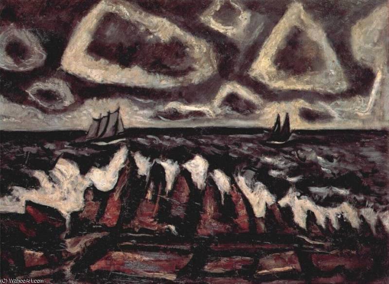 Northern Seascape Off The Banks — Marsden Hartley