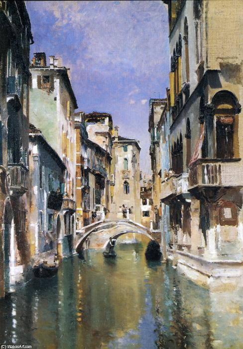 Canal In Venice, San Trovaso Quarter — Robert Frederick Blum