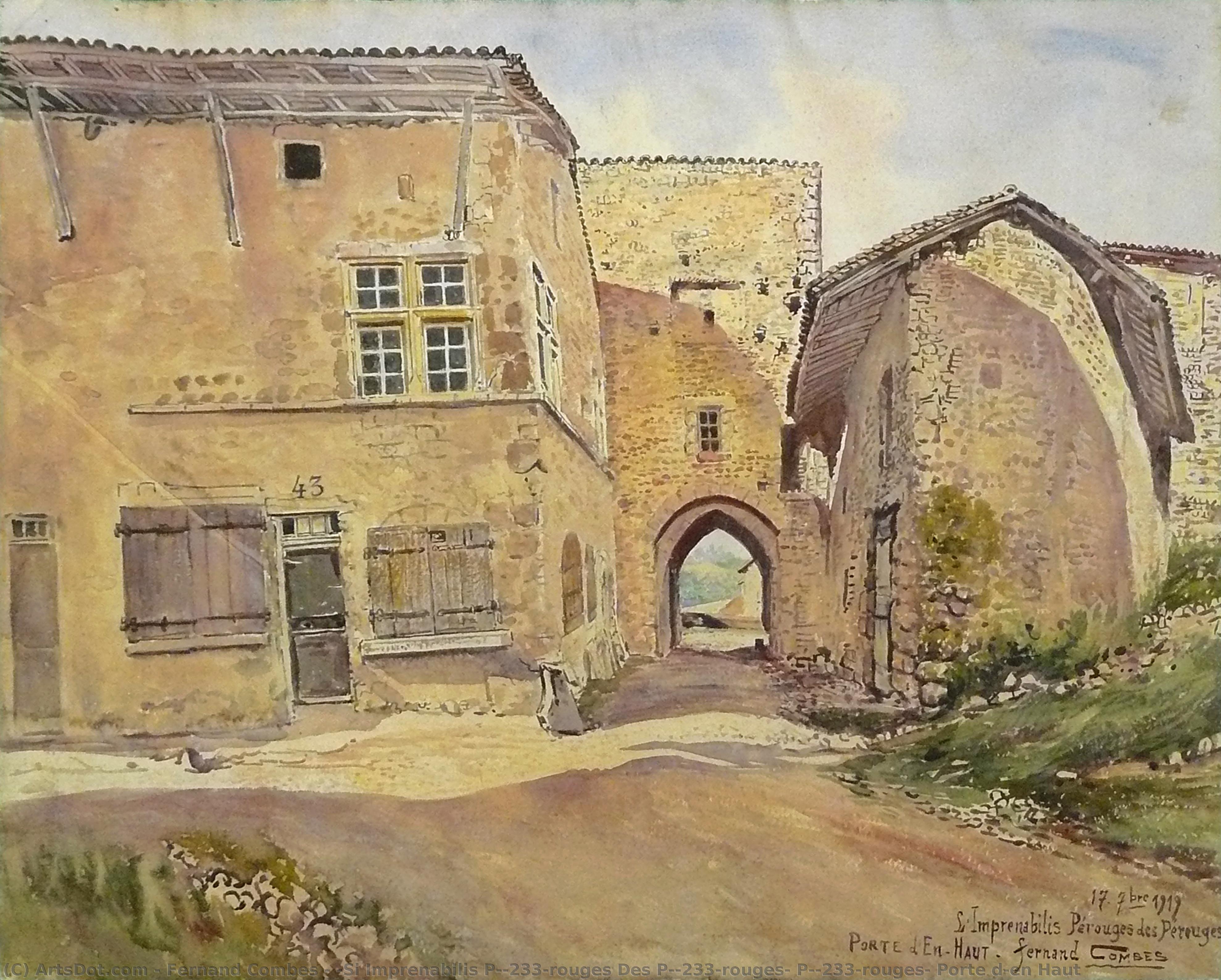 "si Imprenabilis Pérouges Des Pérouges" Pérouges, Porte D'en Haut — Fernand Combes