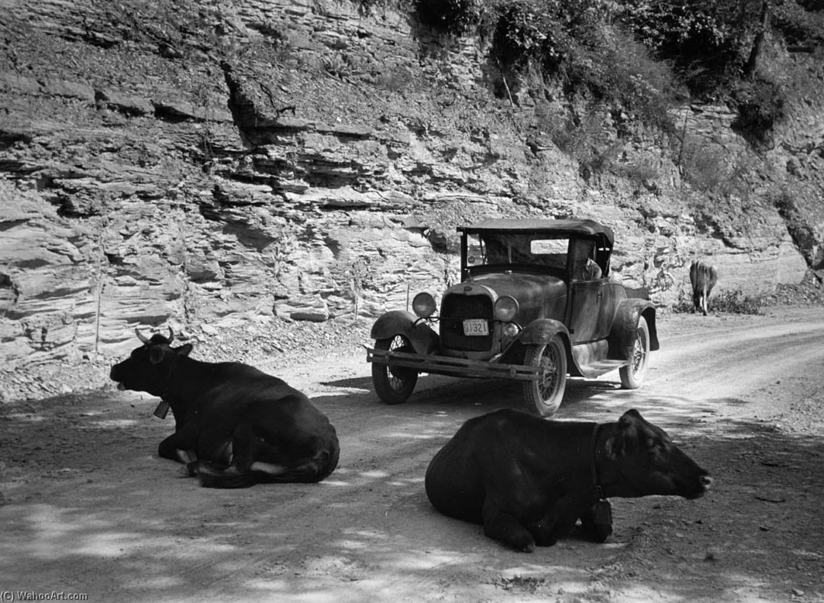 The Hazards Of Travel By Car. Jackson, Kentucky — Marion Post Wolcott