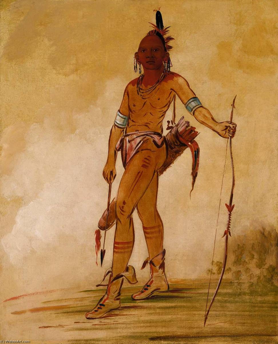 Cáh He Ga Shín Ga, Little Chief — George Catlin