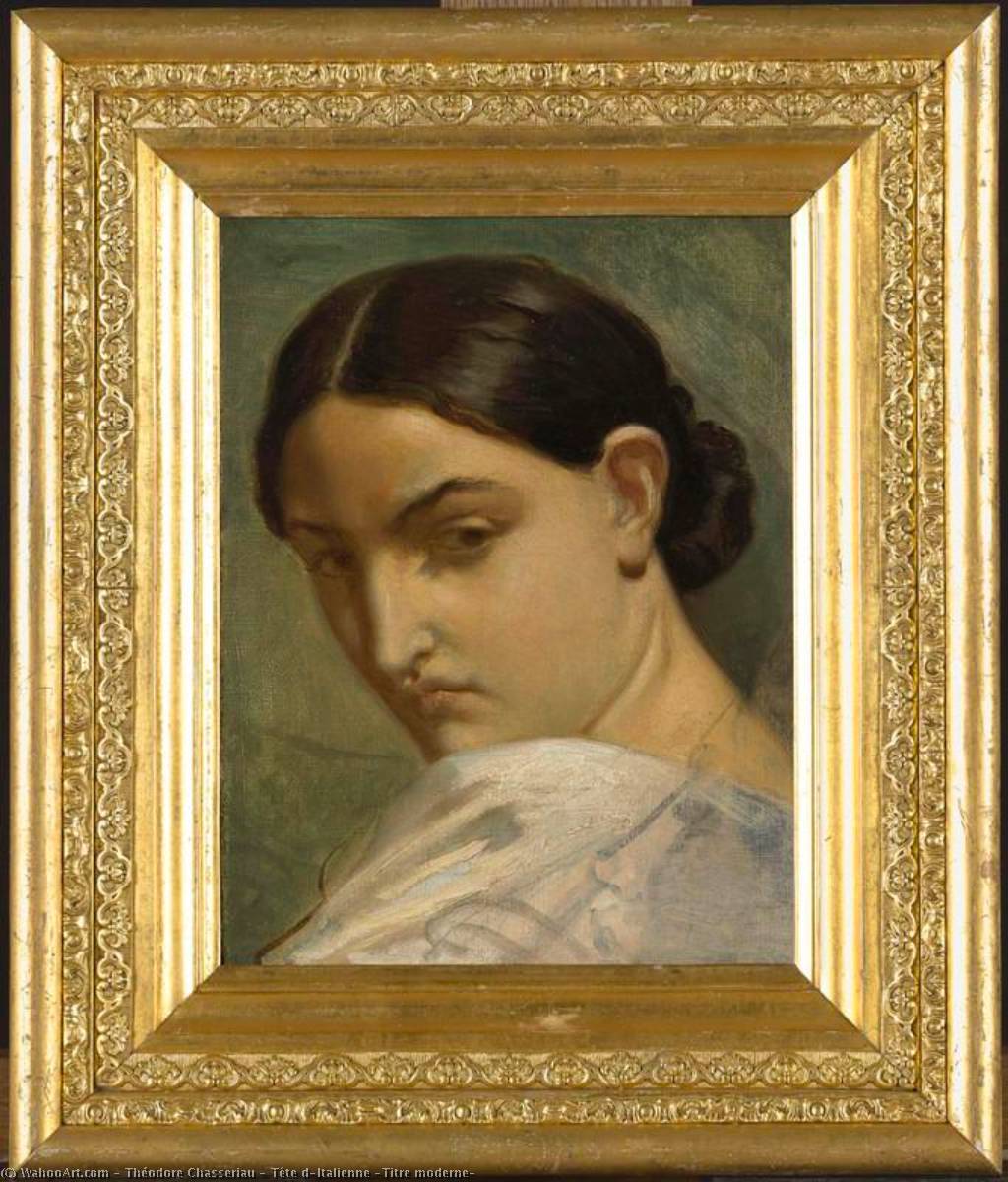 Tête D'italienne (titre Moderne) — Théodore Chassériau