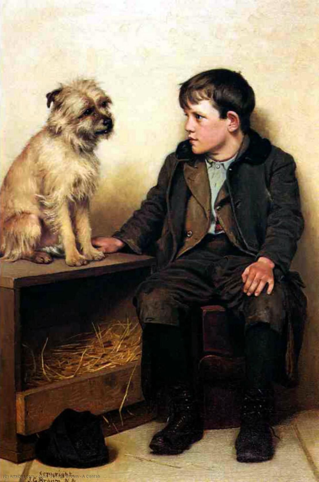 A Confab — John George Brown