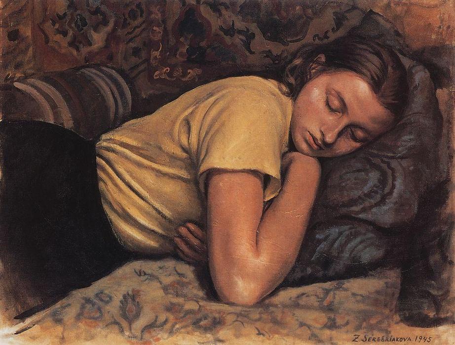 Sleeping Katya — Zinaida Serebriakova