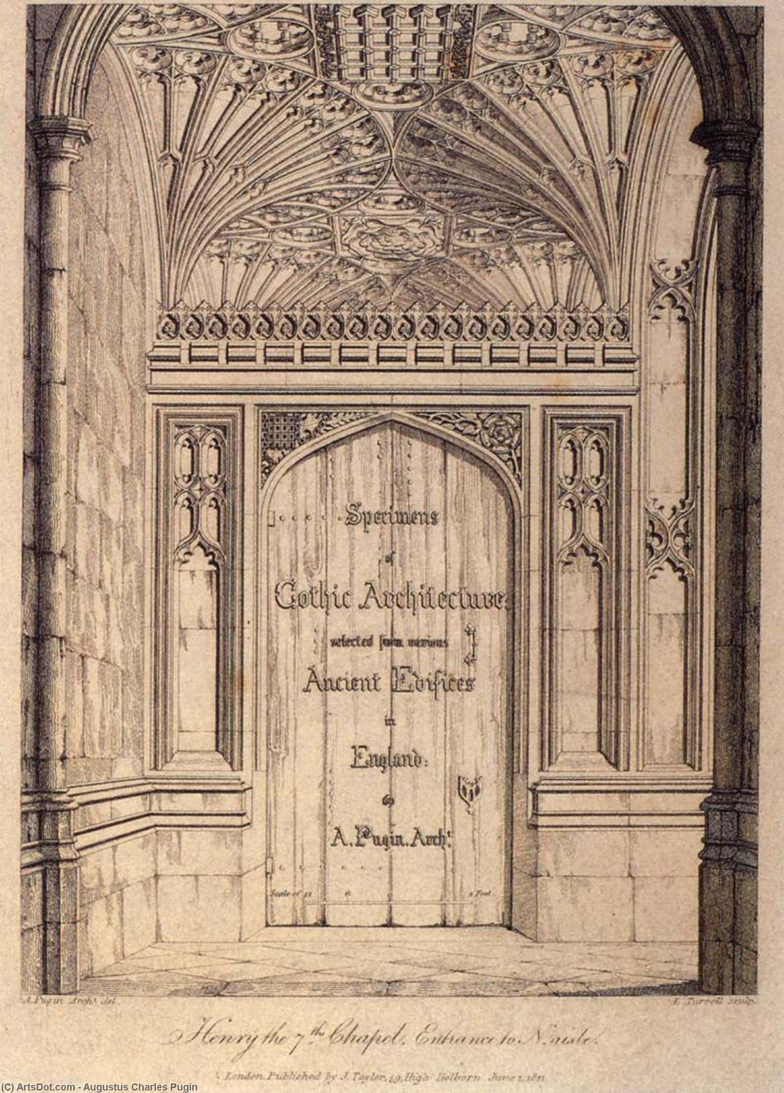 Specimens Of Gothic Architecture (frontispiece) — Augustus Charles Pugin