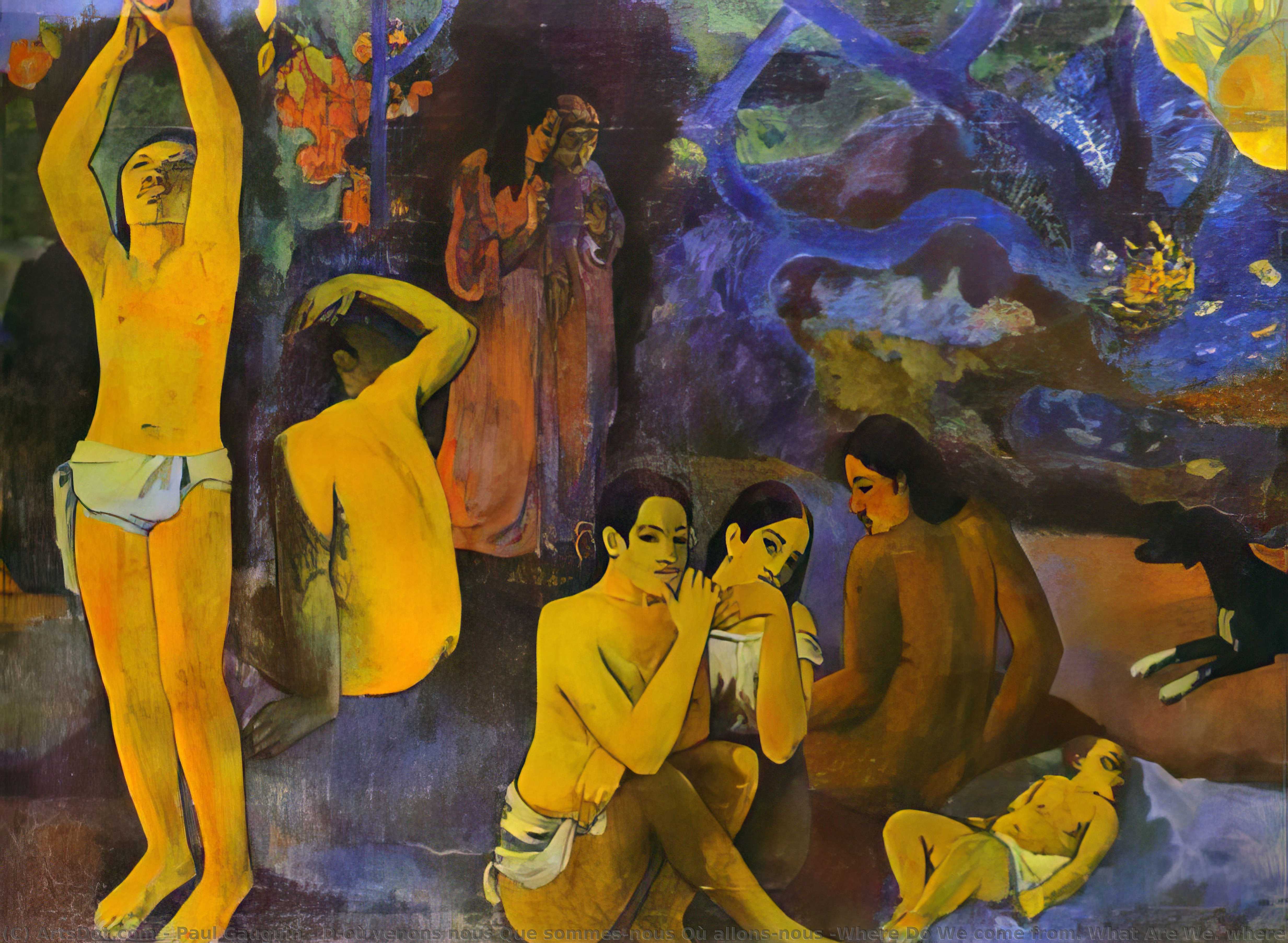 D'où Venons Nous Que Sommes-nous Où Allons-nous — Eugène Henri Paul Gauguin