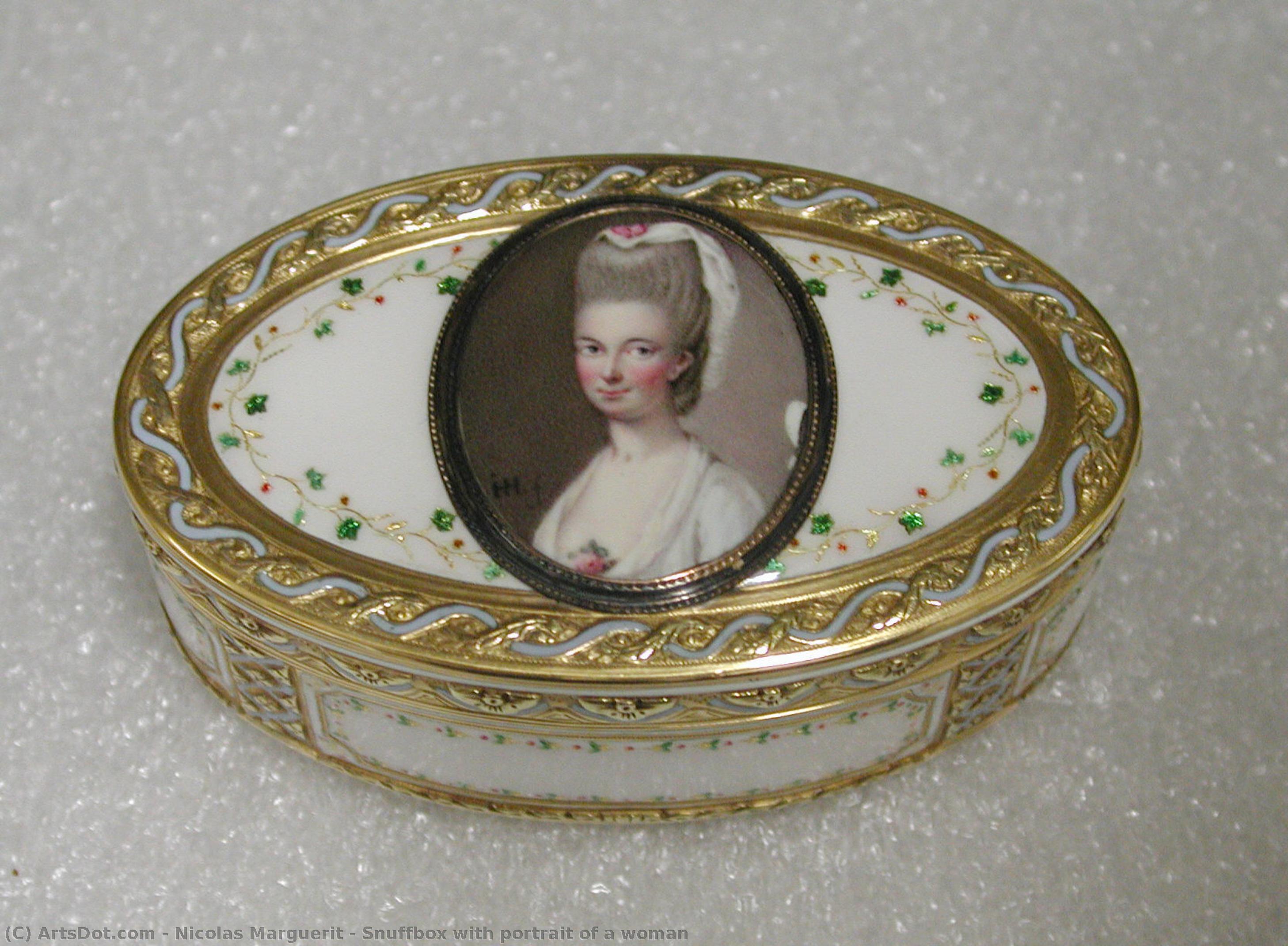 Snuffbox With Portrait Of A Woman — Nicolas Marguerit