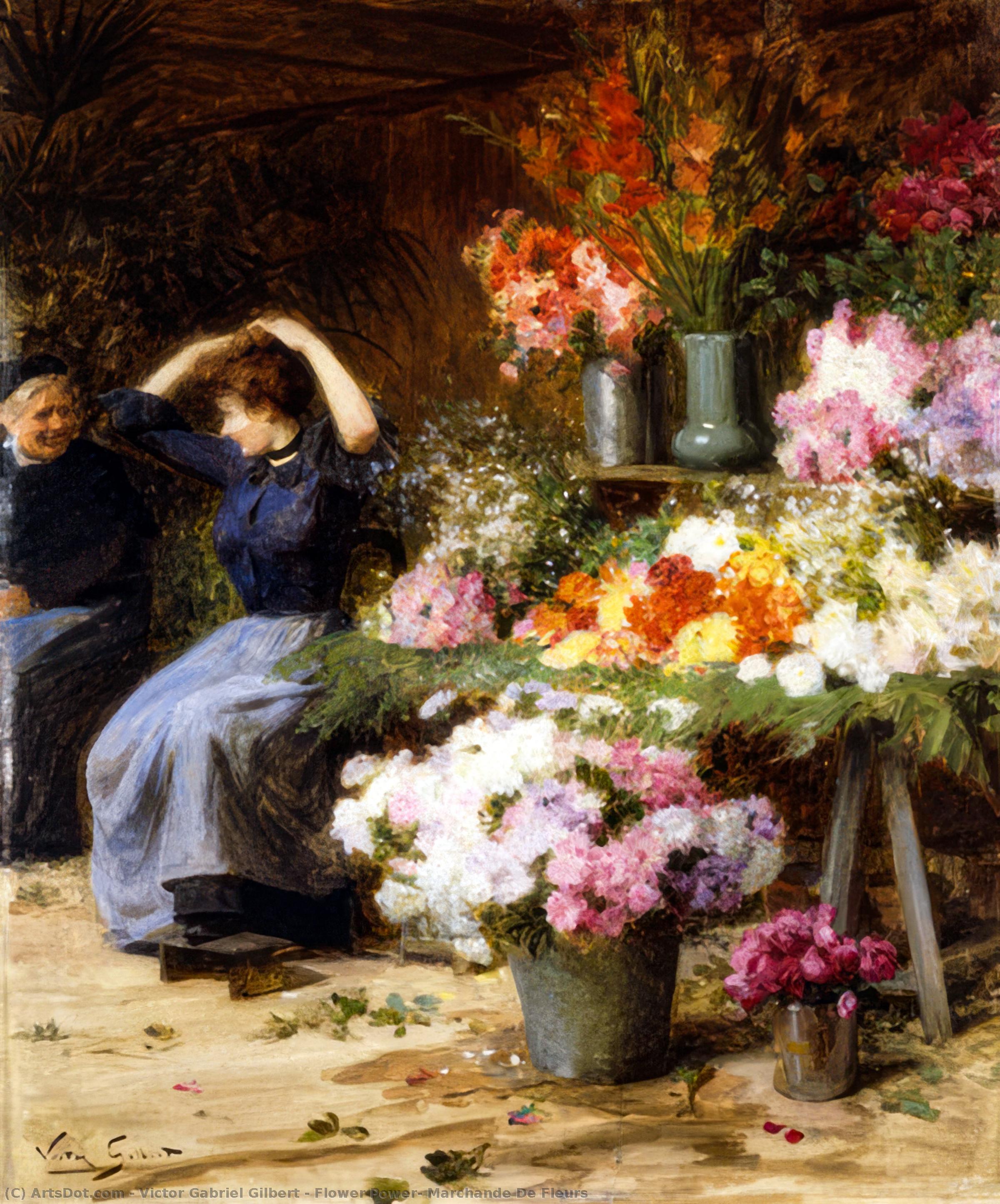 Flower Power; Flower Seller — Victor Gabriel Gilbert