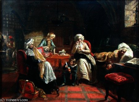 The Royal Family Of France In The Temple — Edward Matthew Ward