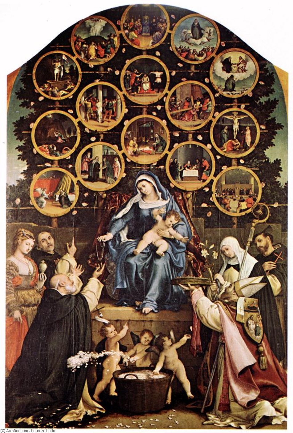 Madonna Of The Rosary — Lorenzo Lotto