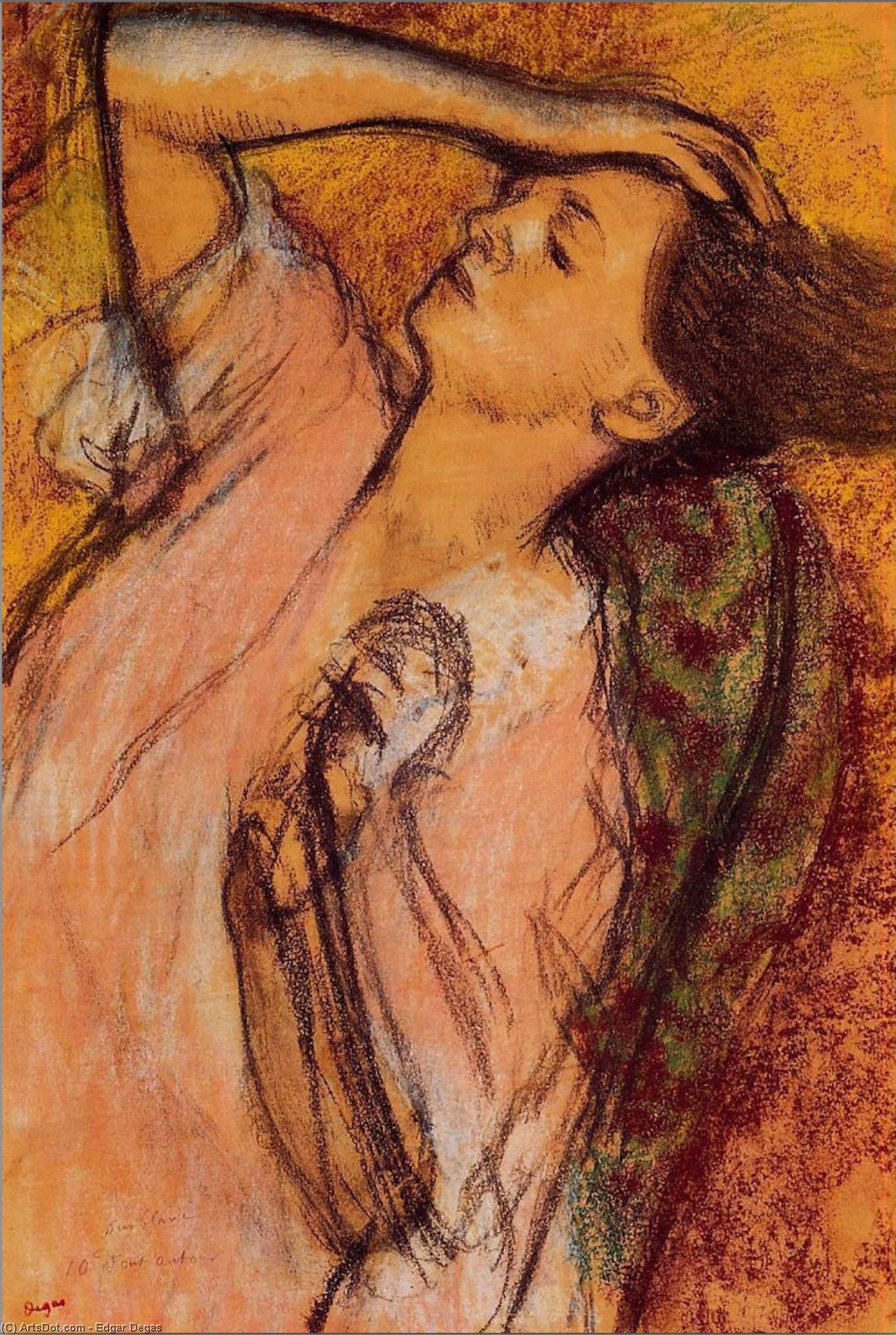 Combing The Hair — Edgar Degas