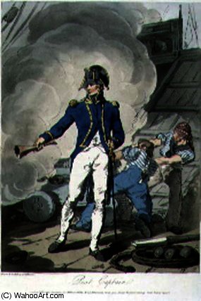 Post Captain From 'costume Of Great Britain — John Augustus Atkinson