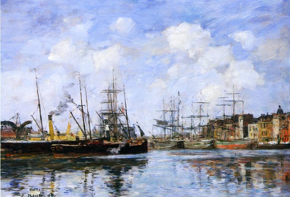 Le Havre, Le Bassin De La Barre — Eugène Louis Boudin