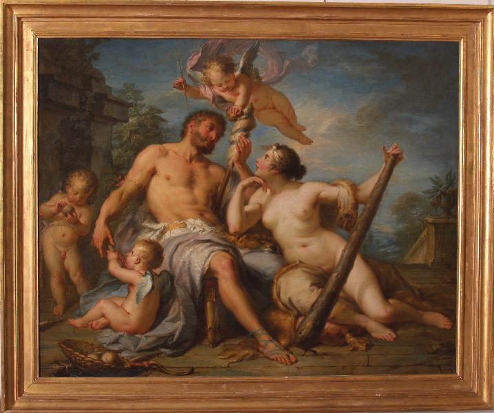 Hercule Et Omphale — Jacques Dumont Dit Le Romain