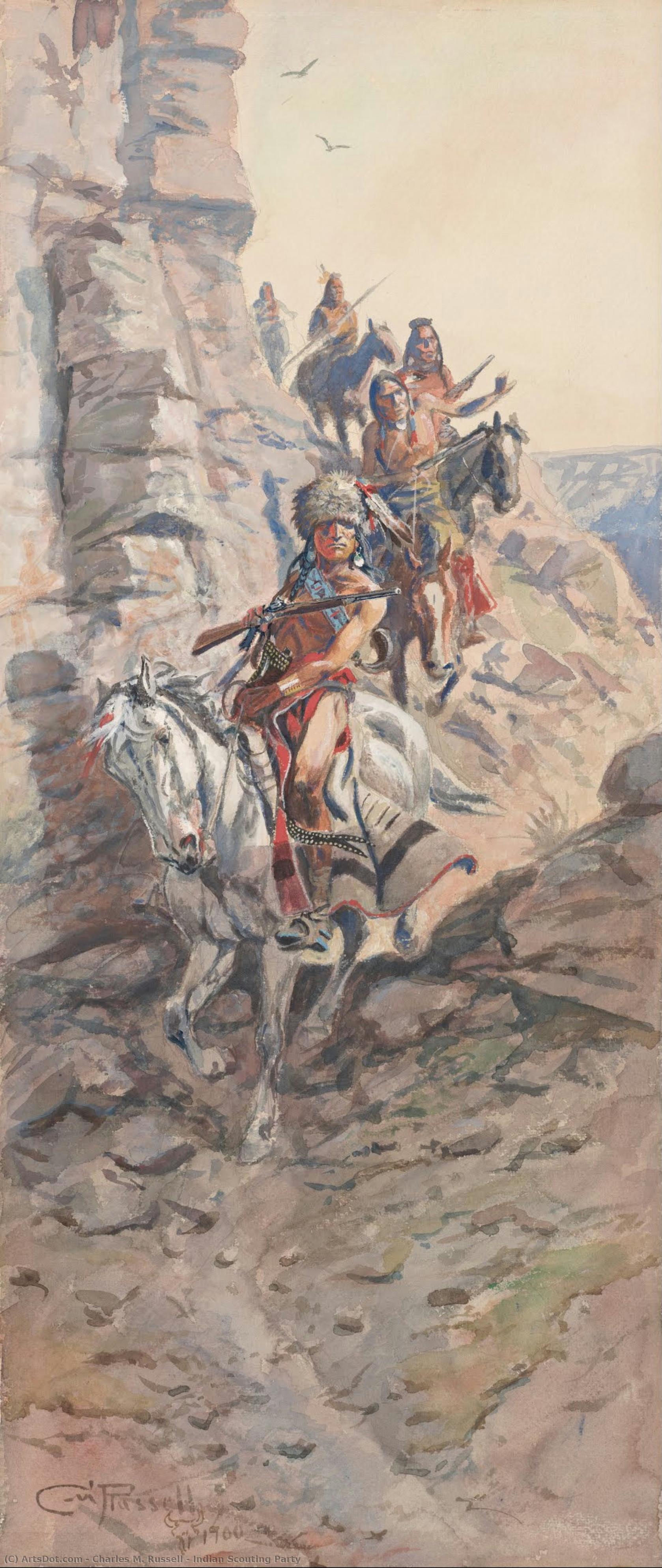 Indian Scouting Party — Чарльз Марион Расселл