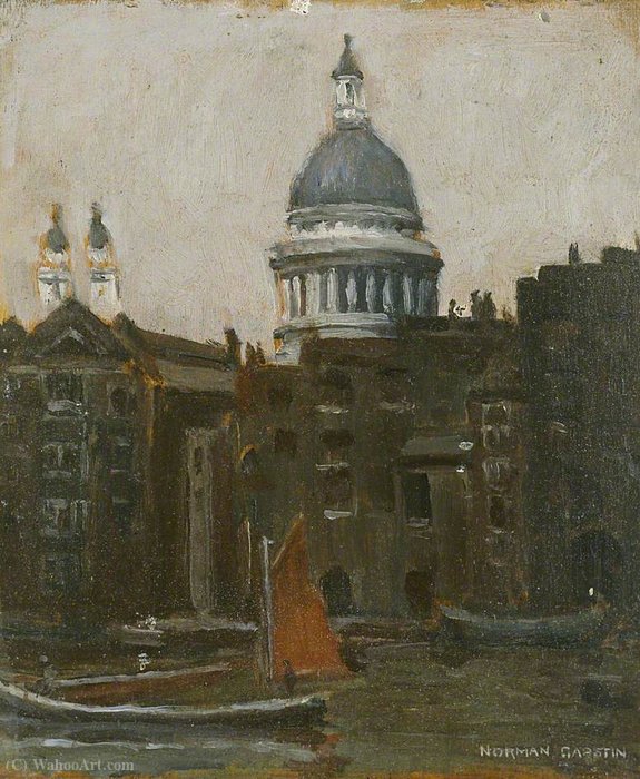 Across The River, St Paul's — Norman Garstin