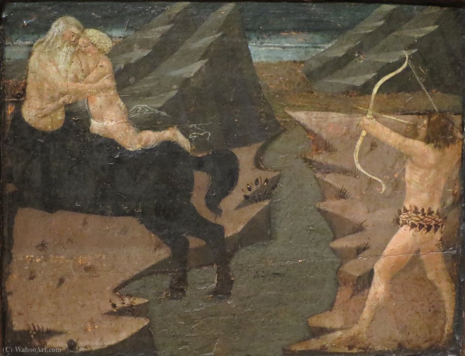 Cassone With Scene From The Labors Of Hercules — Apollonio Di Giovanni