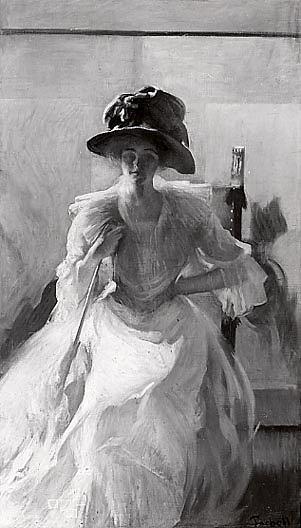 The Golden Screen, (painting) — Edmund Charles Tarbell